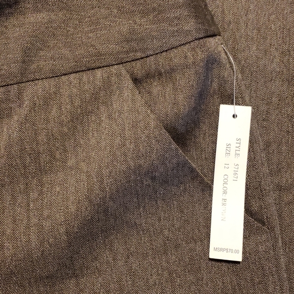 Sharagano studio grey brown wide leg trousers - Picture 3 of 6